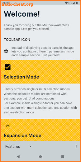 MultiViewAdapter - Demo App screenshot