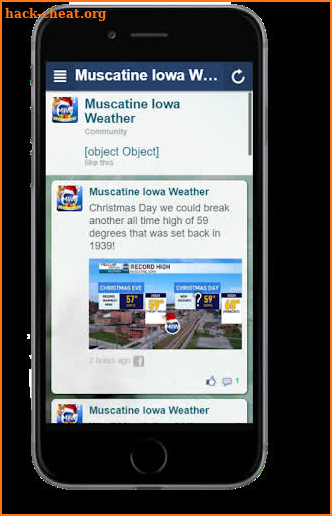 Muscatine Iowa Weather screenshot