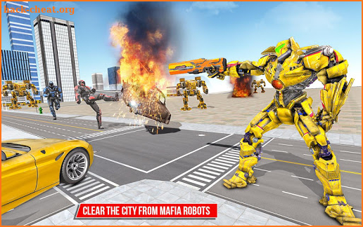 Muscle car robot game – Bus robot transform games screenshot