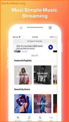 Musi Simple Music Streaming Tips & Tricks app screenshot