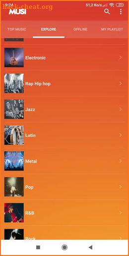 Musi Stream : Simple Free Music Streaming Player screenshot