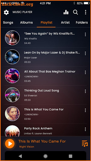 Music apps for android screenshot
