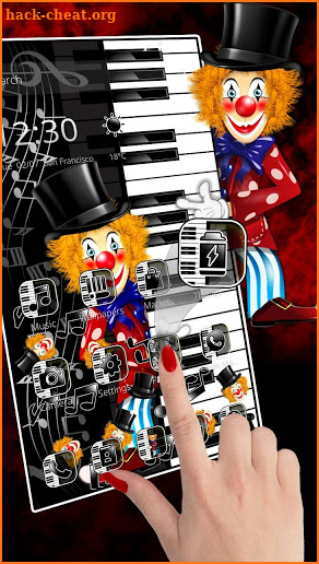 Music Clown Piano Gravity Theme screenshot
