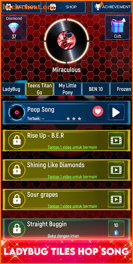 Music Ladybug Magic Tiles Hop screenshot