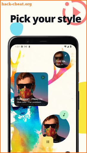 Music Widget Android 12 screenshot