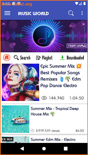 Music World - Player Music MP3 screenshot
