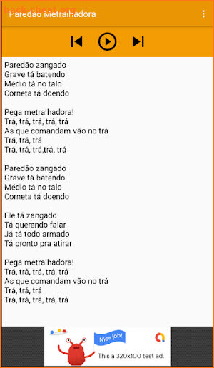 Música Banda Vingadora - Paredão Metralhadora screenshot