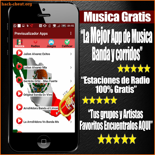 Musica Banda y Corridos Gratis screenshot
