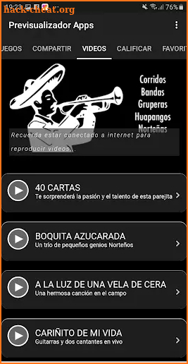 Musica Ranchera Mexicana de todos los tiempos screenshot