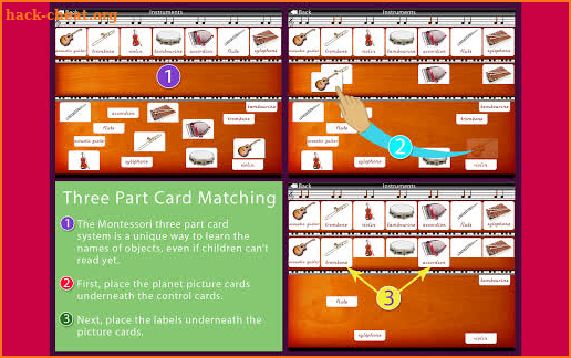 Musical Instruments - Montessori Vocabulary screenshot