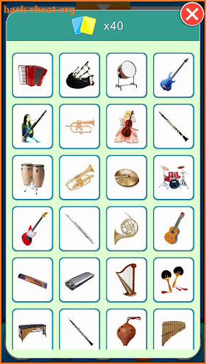 Musical Instruments Sounds Cards screenshot