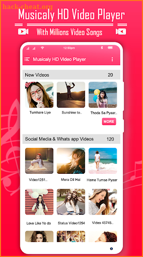 Musicaly HD Video Player 2018 screenshot