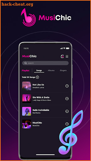 MusiChic-Offline Music Player screenshot