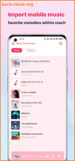 MusicJourneyGo screenshot