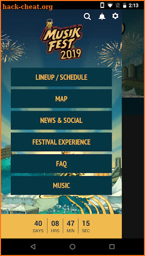 Musikfest 2019 screenshot