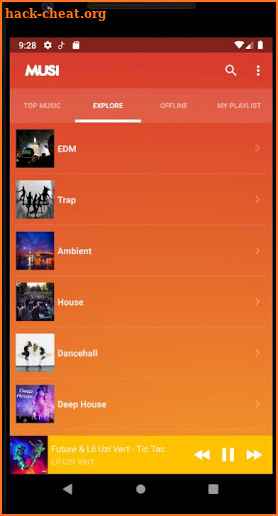 musiStreamer -free Music Streaming & Music Player screenshot