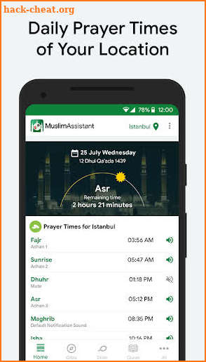 Muslim: Qibla Finder, Prayer Times, Quran, Azan screenshot