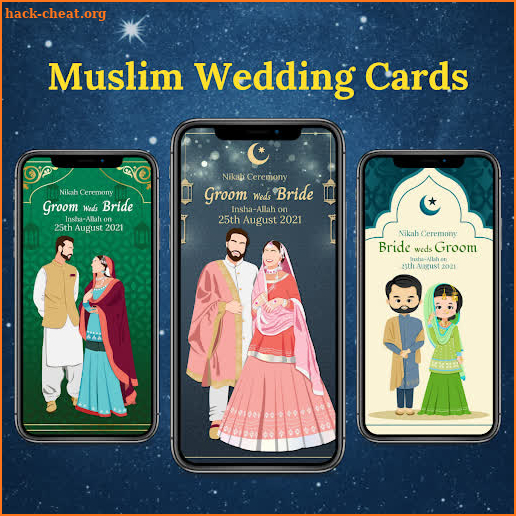 Muslim Wedding Card Maker screenshot