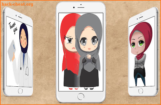Muslimah Cartoon Wallpaper screenshot