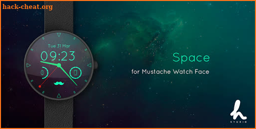 Mustache Watch Face screenshot