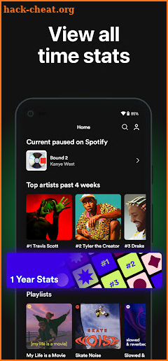 must.fm for Spotify Stats screenshot