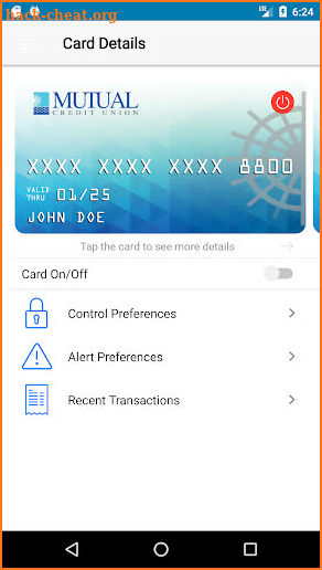Mutual Credit Union SAMcards Manager screenshot