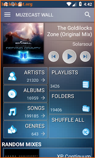 Muzecast Hi-Def Music Streamer screenshot