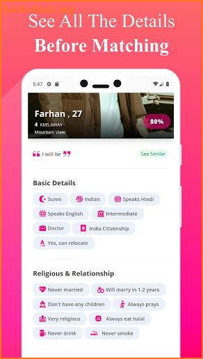 Muzishq- Muslim Marriage, Dating & Matrimonial App screenshot
