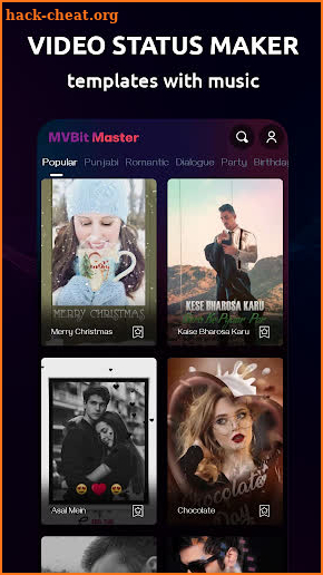 MVBit master -MV master Lyrical Video Status Maker screenshot