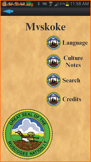 Mvskoke Language screenshot