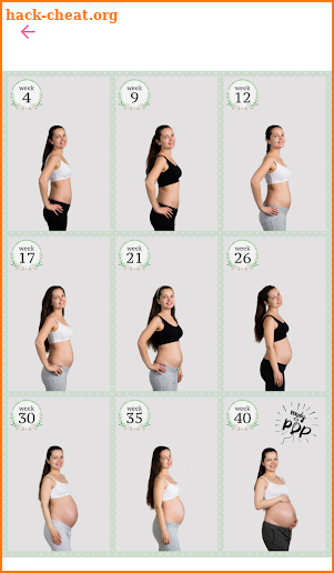 My Baby Bod- pregnancy pics & progression collages screenshot