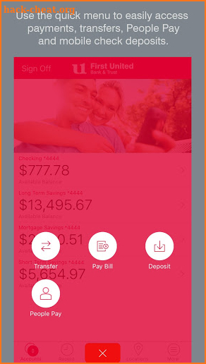 My Bank First United Mobile screenshot