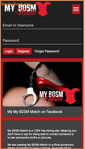 My BDSM Match - free BDSM dating app screenshot