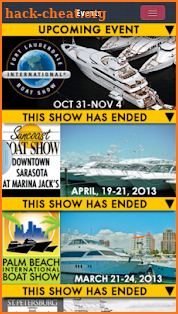 My Boat Show Events screenshot