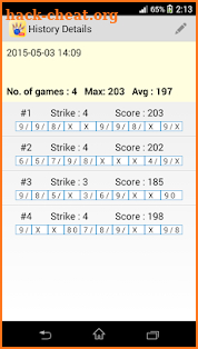 My Bowling Scoreboard Pro screenshot