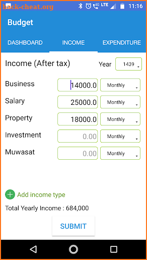 My Budget App screenshot