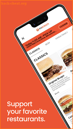 My Burger App screenshot