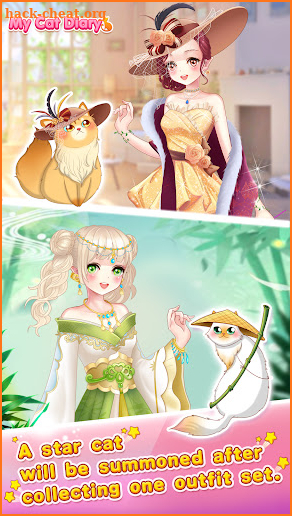 My cat diary - dress up anime princess games screenshot
