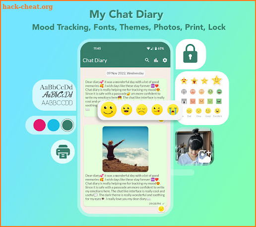 My Chat Diary - Daily Journal screenshot