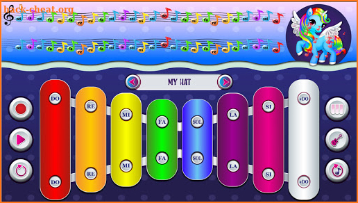 My Colorful Litle Pony Instrument Premium - Piano screenshot