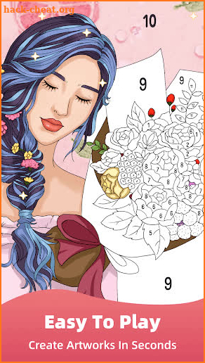 My Coloring Art - Paint by Number Puzzle Game screenshot