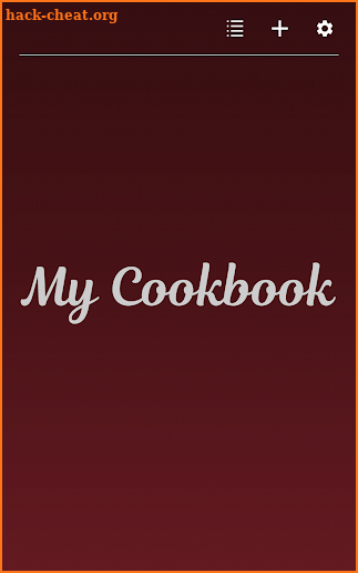 My Cookbook screenshot
