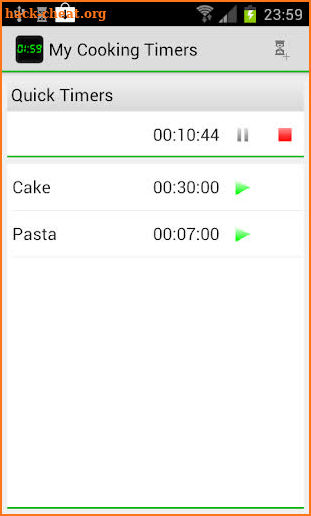 My Cooking Timers screenshot