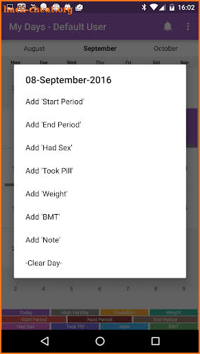 My Days - Ovulation Calendar & Period Tracker ™ screenshot