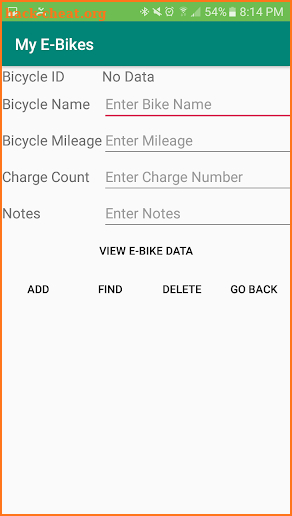 My E-Bikes screenshot