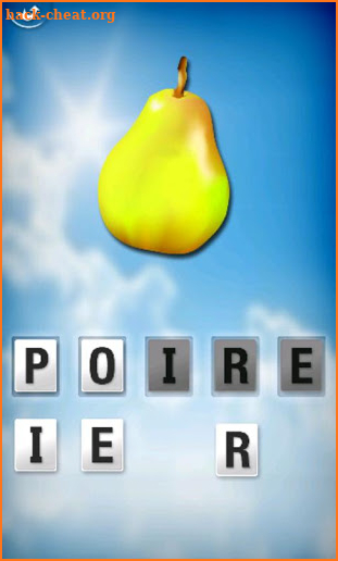 My first French words screenshot