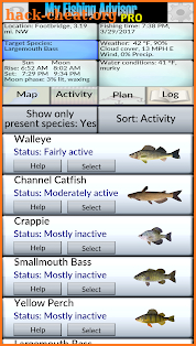 My Fishing Advisor Pro screenshot