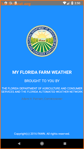 My Florida Farm Weather screenshot