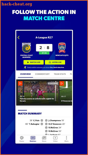 My Football Live App screenshot