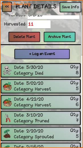 My Garden App screenshot